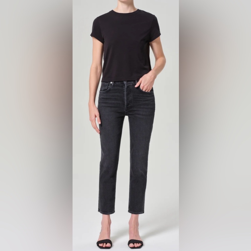AGOLDE RILEY HIGH RISE STRAIGHT CROP
IN PANORAMIC size 32